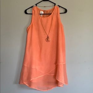 Coral dress